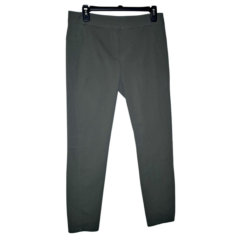 Veronica Beard Blossom Biker Pants, Luxury Core Army Green Size 6
